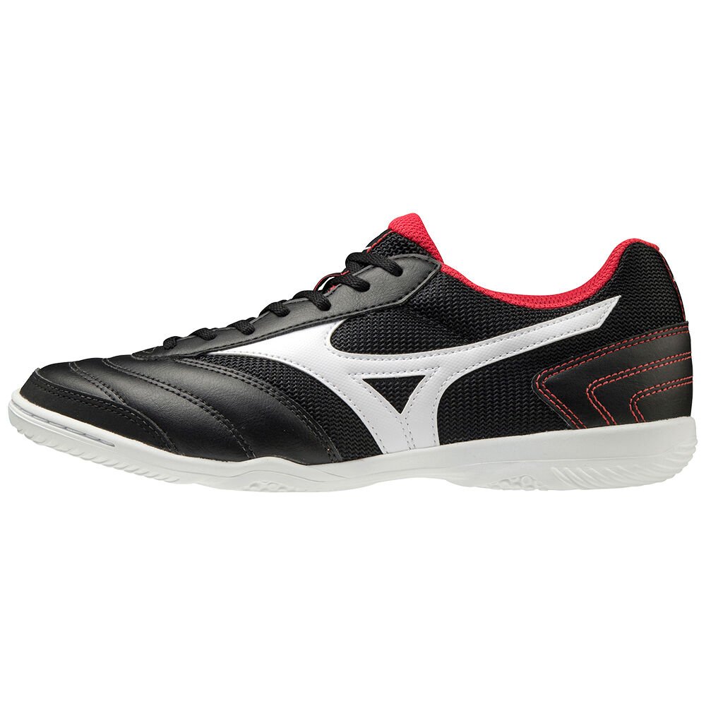 Zapatos De Futbol Mizuno MRL Sala Club IN Mujer Negras/Plateadas/Rojas Baratas UOXI-71892